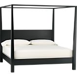 Pavillion Black Canopy King Bed