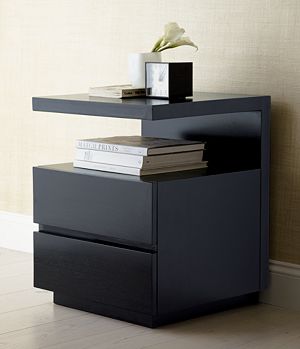 Pavillion Black Nightstand
