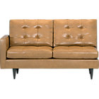 Petrie Leather Sectional Left Arm Loveseat