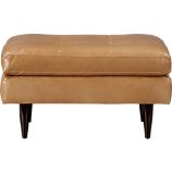 Petrie Leather Ottoman