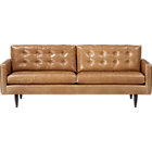 Petrie Leather 86" Sofa