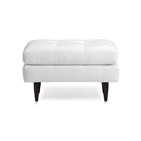 Petrie Ottoman Snow Crate and Barrel