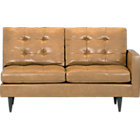 Petrie Leather Sectional Right Arm Loveseat