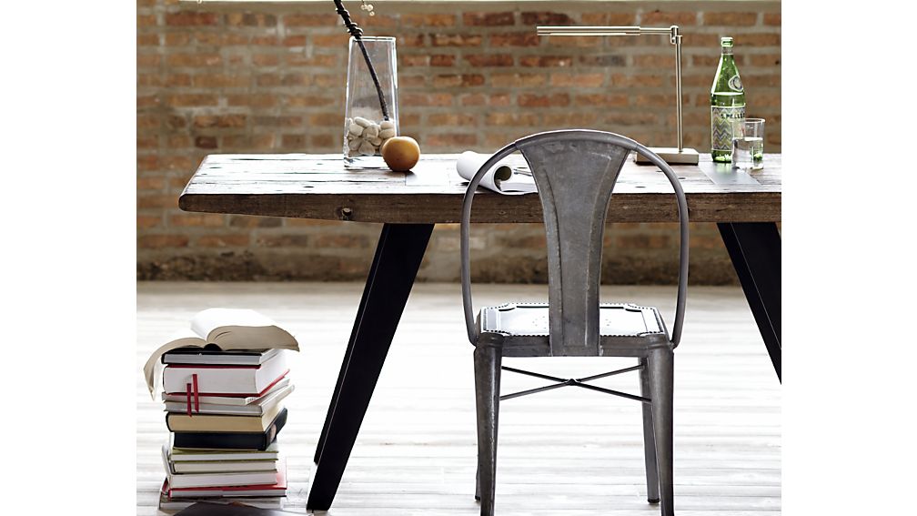 Lyle Metal Dining Chair in Dining Chairs Crate and Barrel