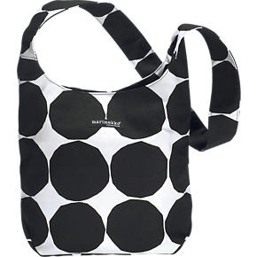Marimekko Pienet Kivet Kvartsi Black and White Bag