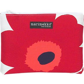 Marimekko Unikko Pieni Keiju Red and White Bag