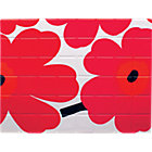 Marimekko Pieni Unikko Red and White Placemat.