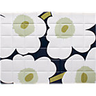 Marimekko Pieni Unikko White and Black Placemat.