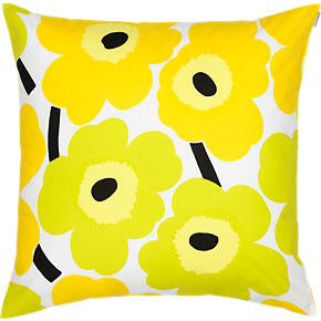 Marimekko Pieni Unikko Lime 20 Pillow