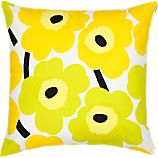 Marimekko Pieni Unikko Lime 20" Pillow