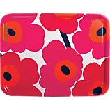 Marimekko Pieni Unikko Red Tray