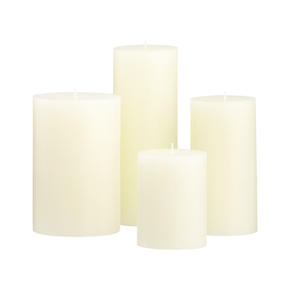 Ivory Pillar Candles