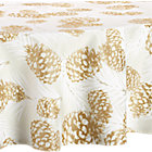 Pinecone Round Tablecloth.