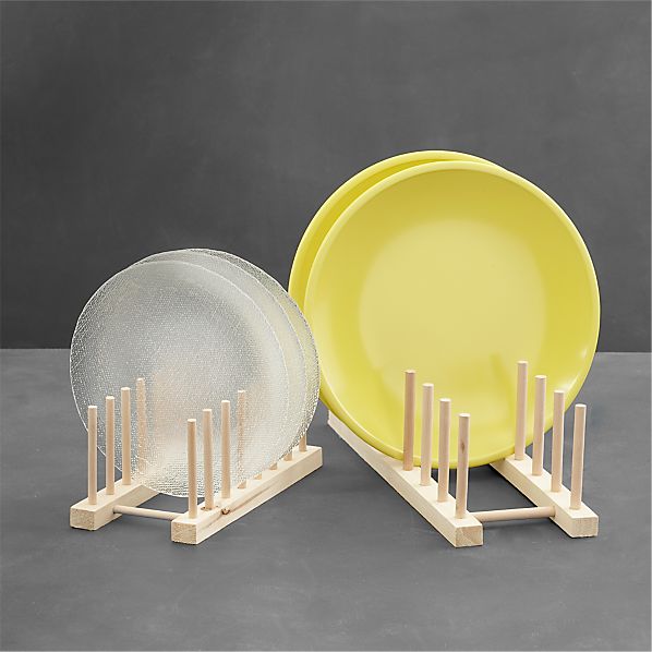 Wooden Plate Display Rack Wall Mount