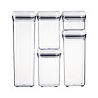 5-Piece Set With Lids. .3 qt.-2.1 qt.