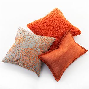 Posy Orange 18" Pillow