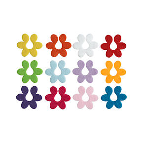 Set of 12 Posy Wine Charms