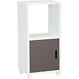 Qube 2-Section Grey Storage Unit