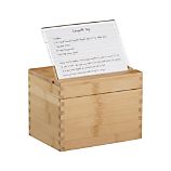 Recipe Box with Divider Cards