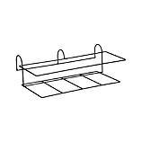 Zinc Rectangular Rail Planter Hook
