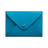Recycled Leather Aqua Cardholder