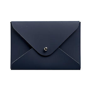Recycled Leather Navy Cardholder