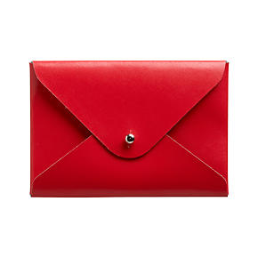 Recycled Leather Red Cardholder