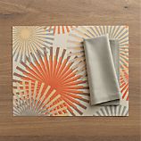Recycled Gus Placemat and Cotton Taupe Napkin