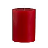 Red 3"x4" Pillar Candle