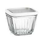Refrigerator Storage Container 2 Cup with Silicone Lid.