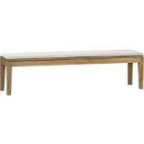 Regatta Dining Bench with Sunbrella® White Sand Cushion
