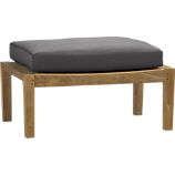 Regatta Ottoman with Sunbrella® Charcoal Cushion