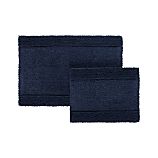 Reversible Navy Bath Rug