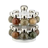 Revolving Spice Rack with 16 Jars
