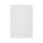 Ribbed White Bath Towel.