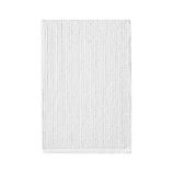 Ribbed White Bath Towel