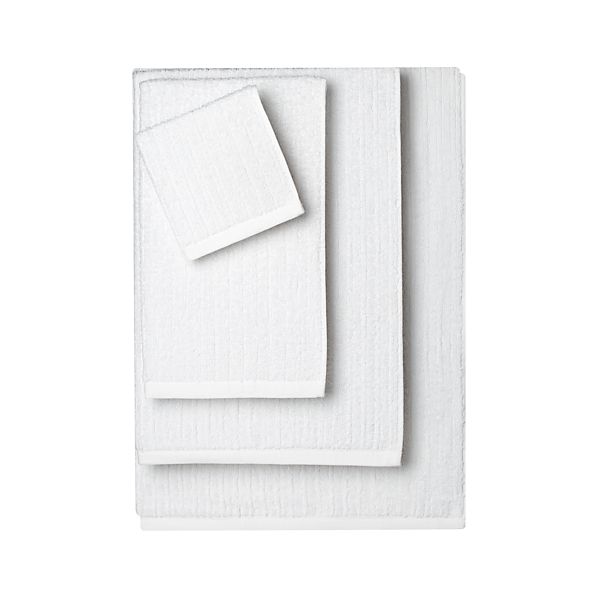 RibbedWhiteBathTwlsF11