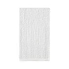 Ribbed White Hand Towel.