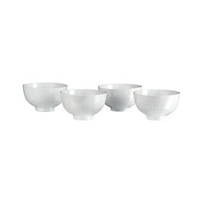 Porcelain 4.25 Rice Bowls Set of Four
