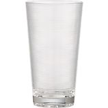 Ridged Acrylic Highball Glass