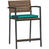 Rocha 24" Barstool with Sunbrella® Harbor Blue Cushion