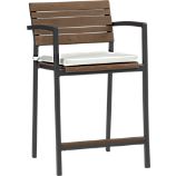 Rocha 24" Barstool with Sunbrella® White Sand Cushion