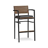 Rocha 30" Barstool with Sunbrella® Charcoal Cushion