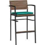 Rocha 30" Barstool with Sunbrella® Harbor Blue Cushion
