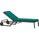 Rocha Chaise Lounge with Sunbrella® Harbor Blue Cushion