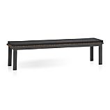 Rocha Dining Bench with Sunbrella® Charcoal Cushion