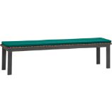 Rocha Dining Bench with Sunbrella® Harbor Blue Cushion