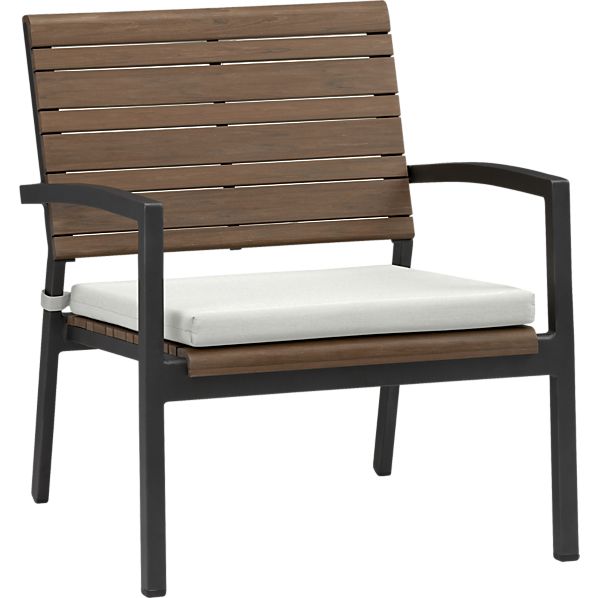 Rocha Lounge Chair with Sunbrella® White Sand Cushion in Rocha