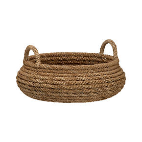 Roll Weave Low Basket