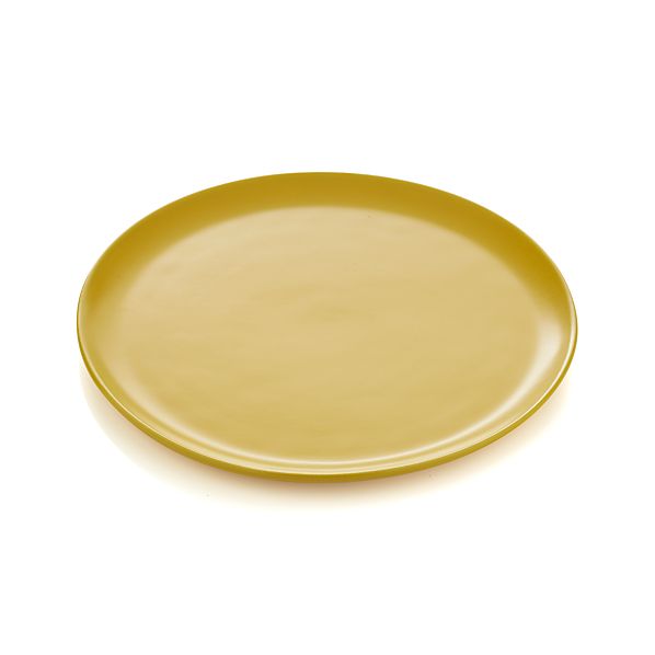 Roscoe Yellow Dinner Plate Crate and Barrel